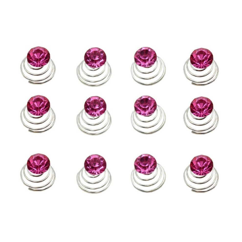 Accessoires pour cheveux en strass, pinces    cheveux spirales pour femmes, lot de 12
