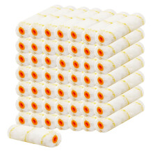 Hubaow 50 Stück Farbrollerbezug, 15,2 cm, Mikrofaser-Farbrollerbezug, waschbar, für Farbrollerrahmen, Malerbedarf, Noppen für Farbrollerpinsel zu