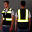 Protectx 3-pack Hi-Visibilite Solid Front Mesh Back Senalisation Veteau avec 6 poches Cte de fermeture a fermeture eclair Leger Tissu fluorescen 4