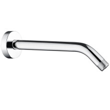 BRIGHT SHOWERS Douchearm met flens 10 inch massief messing douchekop verlengarm Wandgemonteerde douchebuisarm voor regendouchekop en handdouche