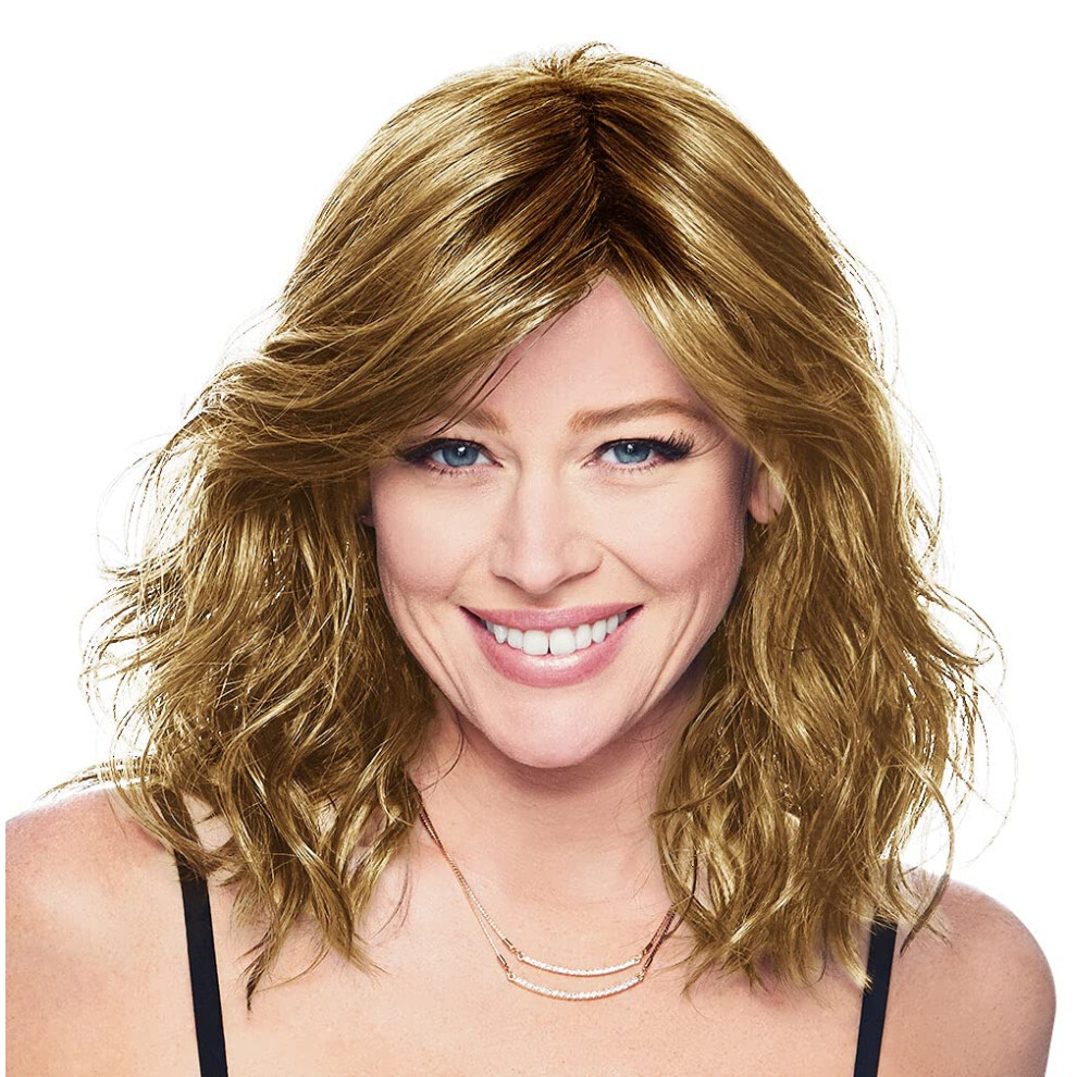 Hairuwear Hair U Wear Hairdo Courtside Waves Mid-Length Soft Waves Wig Average Size Cap Ss25 Rooted Ginger Blond