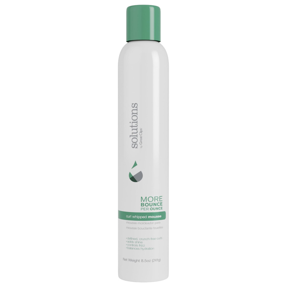 Skvel Klipy Great Clips Solutions Curl Whipped Mousse 8.5Oz | Define & Enhance Curls | For Wavy To Curly Hair