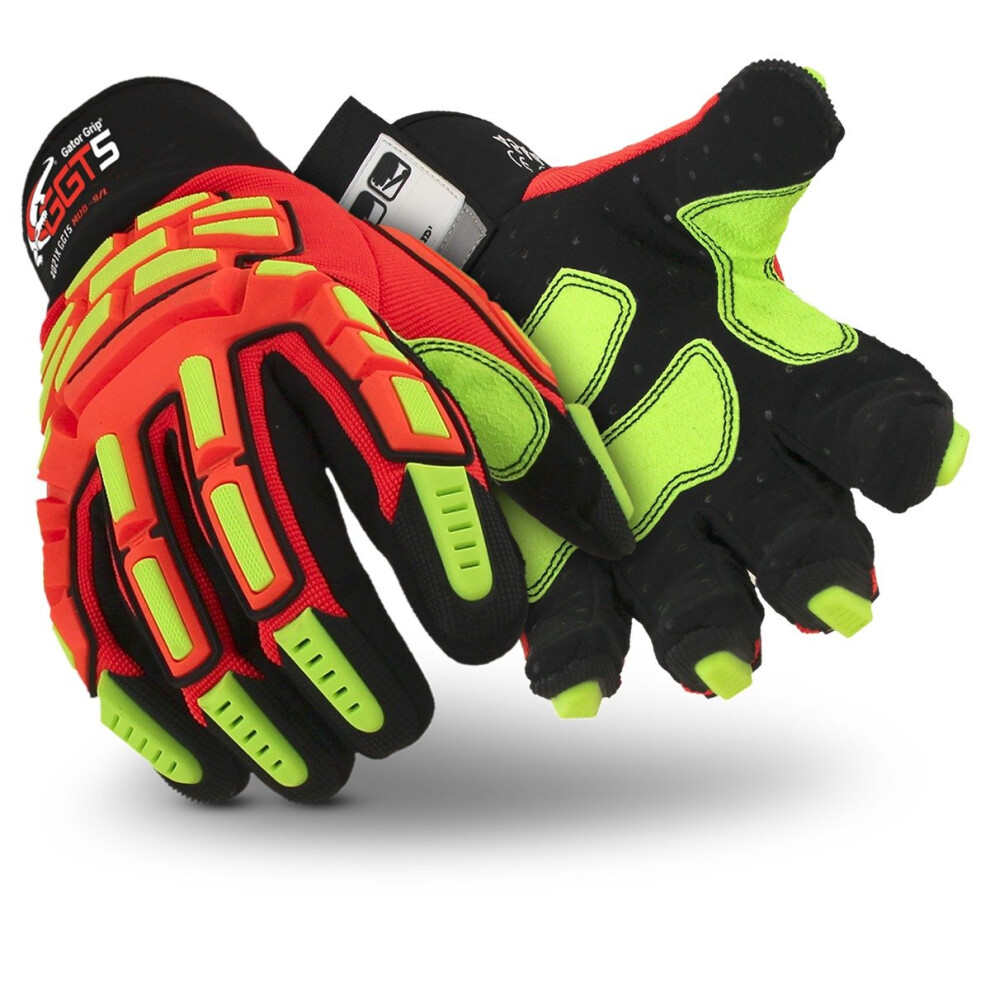 Photos - Safety Equipment HexArmor GGT5 Series 4021X High Vis Work Gloves with Cut Resistance and Impact Protection X-Large 4021X-XL (10) 