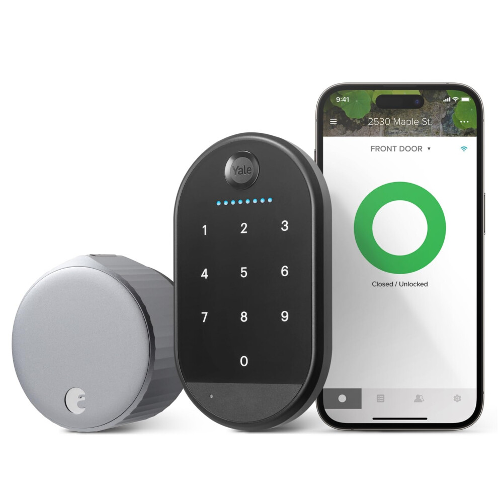 Yale|August Wi-Fi Smart Lock with Keypad  Silver