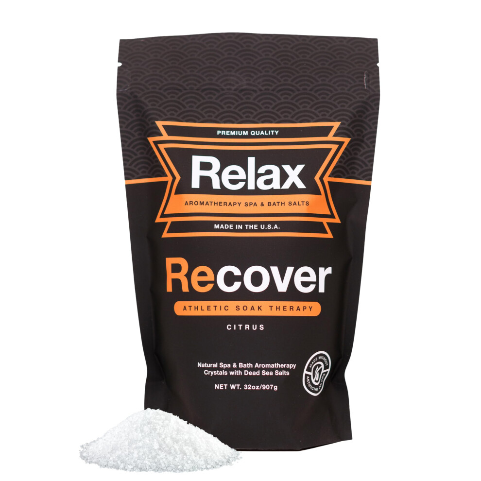 Relax Spa & Bath Epsom & Dead Sea Salts Aromatherapy Bath Salts For Hot Tub Bath Or Spa Infused With Magnesium Recover Athletic Soak Therapy