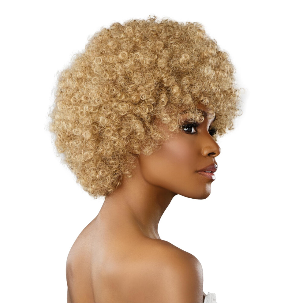 Sensationnel Unisex Dashly Wig - Unit 19 Non Lace Cap Ready To Wear Ear To Ear Lacepart Synthetic (Caramelblonde)