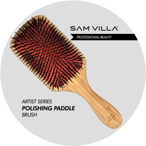 Sam Villa Artist Series polering af tr?paddleb?rste til h?rstyling 1
