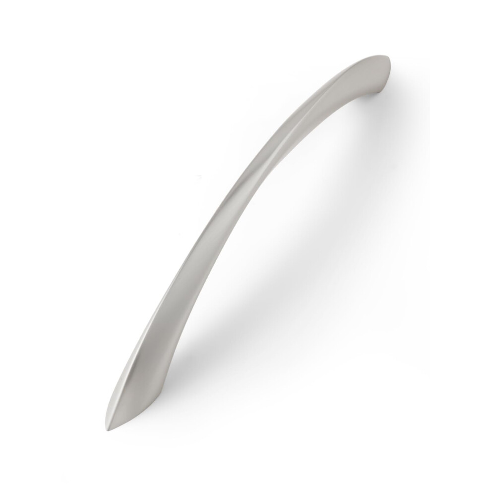 Jiasenbao 10 Pack Brushed Nickel Cabinet Pulls 7.56 Inch Arch Twisted Silver Handles Drawer Kitchen Cupboard Bathroom Dresser Cabinet Hardware Zinc Al 749877232137