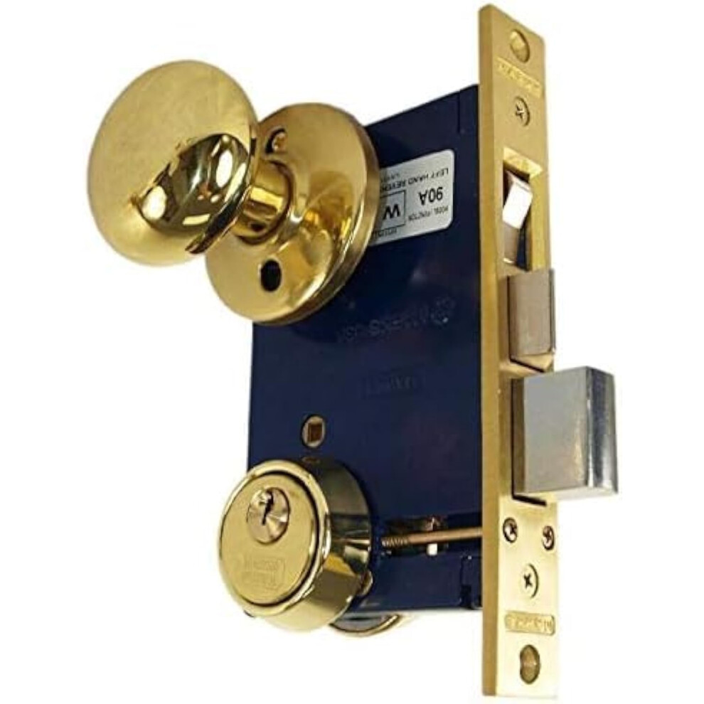 Serrure     mortaise d   corative     double cylindre en fer Marks 22AC RHR avec entr   e de 2-1/2""""""""