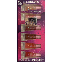 L.A. COLORS All Is Bright 6pc Jelly Lipgloss Set Lips Be Jelly 1 Fl Oz (Pack of 1)