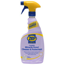 Zep Home Pro Foaming Miracle Grout Cleaner & Protectant - 32 fl. Oz-(Pack med 1) 2-i-1 fr glittrande rena injekteringslinjer