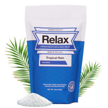 Relax Spa & Bath, Epsom- und Totes-Meer-Salze, Aromatherapie-Badesalz f   r Whirlpool oder Spa, mit Magnesium angereichert, Tropenregenduft