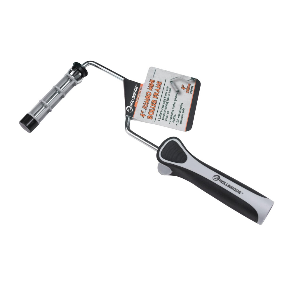 Rollingdog 4"""" Jumbo Mini Roller Frame - 3/4"""" Core Frame With Pressure Locking Tabs To Hold Cover On 6975284271108