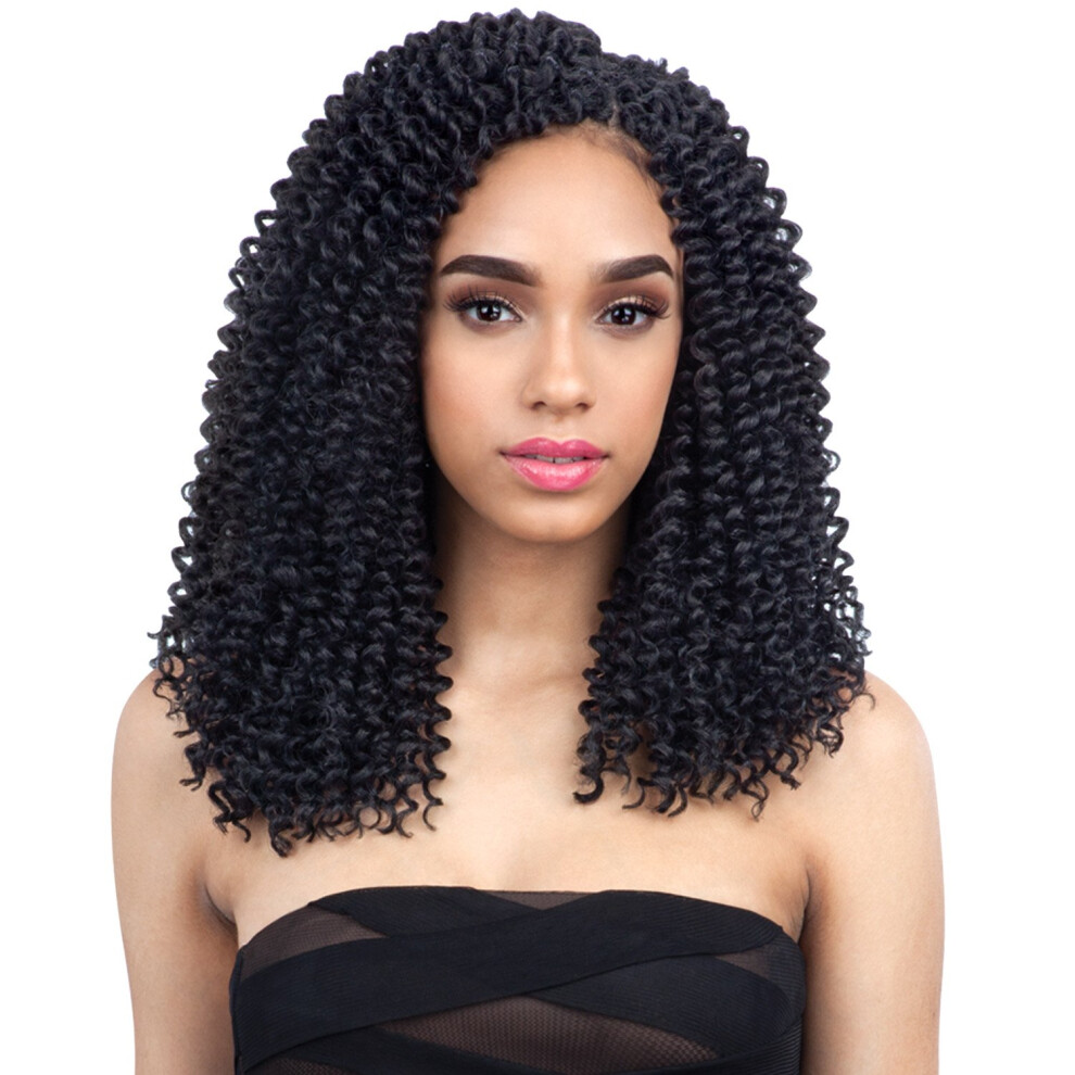 Freetress Braids Multi-Pack Deals! Freetress Synthetic Hair Crochet Braids Jazz Water 12"""" (4-Pack 1)
