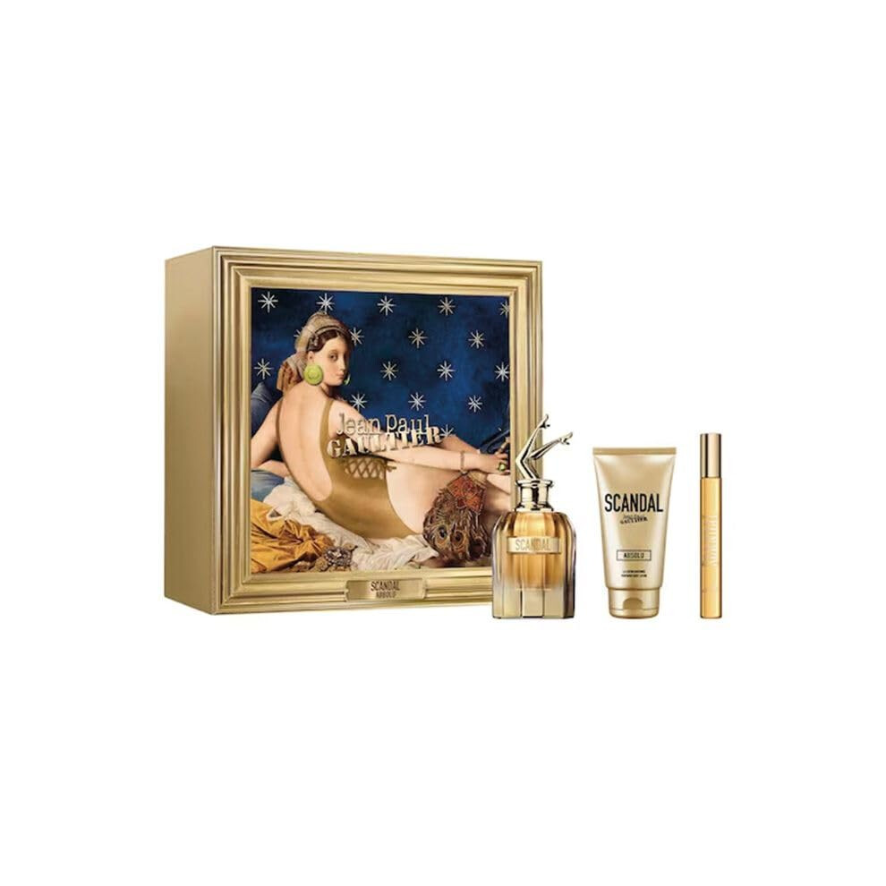 Jean Paul Gaultier Scandal Absolu Parfum Concentre Gift Set (EDP 2.7 fl. oz + Body Lotion 2.5 fl. oz + EDP Mini 0.34 fl. oz)