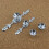 ESreake Drawer Dresser Knobs Pull Handles  12 Pack Diamond Clear Crystal Glass Decorative Knobs with Plate Cabinet Cupboard Door Knobs with Screws for 3