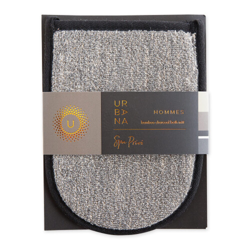 Urbana Spa Prive M?nds Bamboo Charcoal Collection Bath Mitt 1