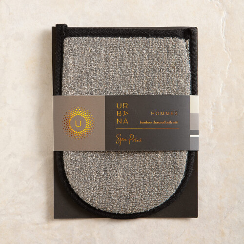 Urbana Spa Prive M?nds Bamboo Charcoal Collection Bath Mitt 2