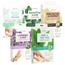Skin 2.0 Foot Mask - Hydrating  Softening  Repairing Dry Feet  Foot Care for Soft Skin - Clean Beauty  Foot Care  Natural Ingredients  Cruelty-Free Ko