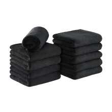 Arkwright microvezel koraalfleece salonhanddoeken - 10 stuks - bleekmiddelveilige absorberende haardrooghanddoekenset, perfect voor resorthotel en sp