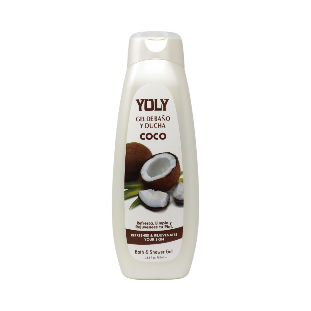 Yoly - Coco Daily Moisturizing Body Wash - Coconut Infused Refreshing & Rejuvenating 25.3 Fl Oz