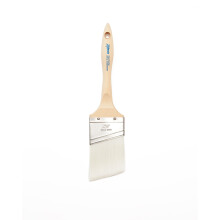 Zibra Angled Paint Brush for Painting Trim Walls and Doors 2.5-inch White Pro Grade for All Paints and Stains