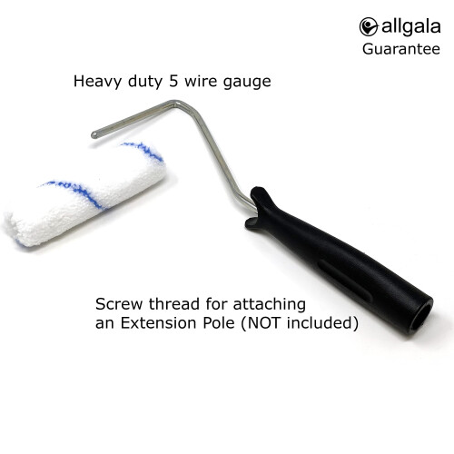 Allgala Paint Roller Kit 8 Pack 4 Inch Mini Micofiber Rollers with Tray Brush Gloves Drip Sheet Mini Roller Frame 1