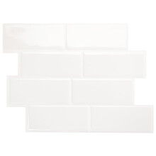 SMART TILES Samolepiaci obklad do kuchyne a k pelne - 5 listov s rozmermi 29,4 cm x 21,9 cm - 3D samolepiaci obklad do kuchyne a k pelne