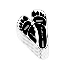 CHNELSS Black 60Pairs(120Feet)Disposable Spray Tanning Feet Pads for Hygienic Foot Protectors Comfortable & Non-Slip One Size Medium Deep Skin Tone
