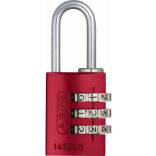 ABUS 145/20 C 20mm Body 3-cijferig resetbaar combinatiehangslot Rood