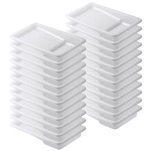 Bates - Rivestimento per vaschette di vernice, 4 pollici, confezione da 24, vaschette di vernice, vaschette di plastica per vernice, vaschette di