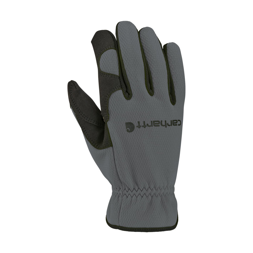 Carhartt Men's Thermal-Lined High Dexterity Open Cuff Glove Grey X-Large