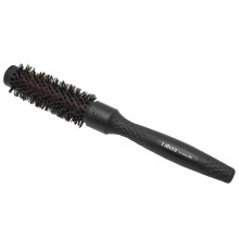 Ibiza Hair Ceramic Round Brush (RB2-25mm) | Carbon Fiber/Nylon Bristles & Beech Wood Core to Absorb Heat & Protect Hair | Adds Shine to All Hair Types