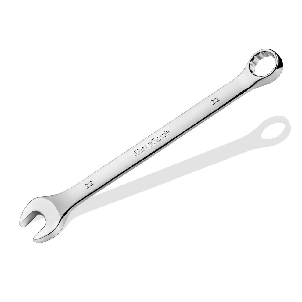 Duratech 22Mm Combination Wrench Metric Cr-V Constructed With Mirror Polish 12-Point 15-Degree Offset 6931213201325
