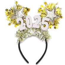 Needzo Class of 2025 Graduation Pandeb?nd Glitter Sparkles Stars and Tinsel Grad Party H?rtilbeh?r One Size Passer mest