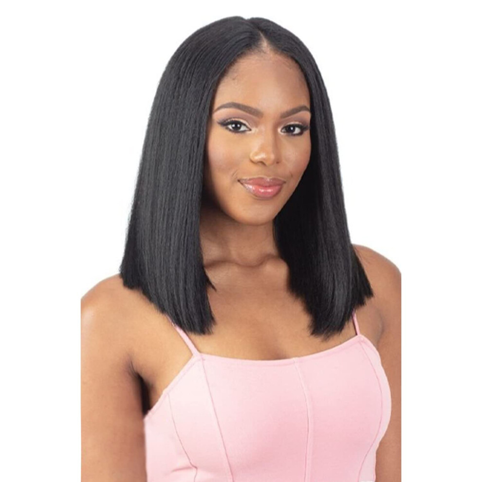 Unisex Not,Specified Freetress Organique U Part Wig Natural Yaky Straight (14"""" 1B)