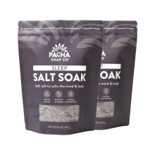 Pacha Soap Co Sleep Salt Soak Calmante Banho Imerso Aid 2 Pacote 32 onas Cada