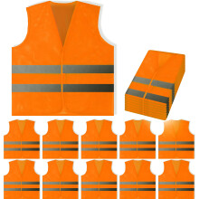 PeerBasics skerhetsvstar Bulk Pack - Reflekterande High Visibility Mn Dam Mesh (som 1 numeric numeric_10 vanlig vanlig Orange)