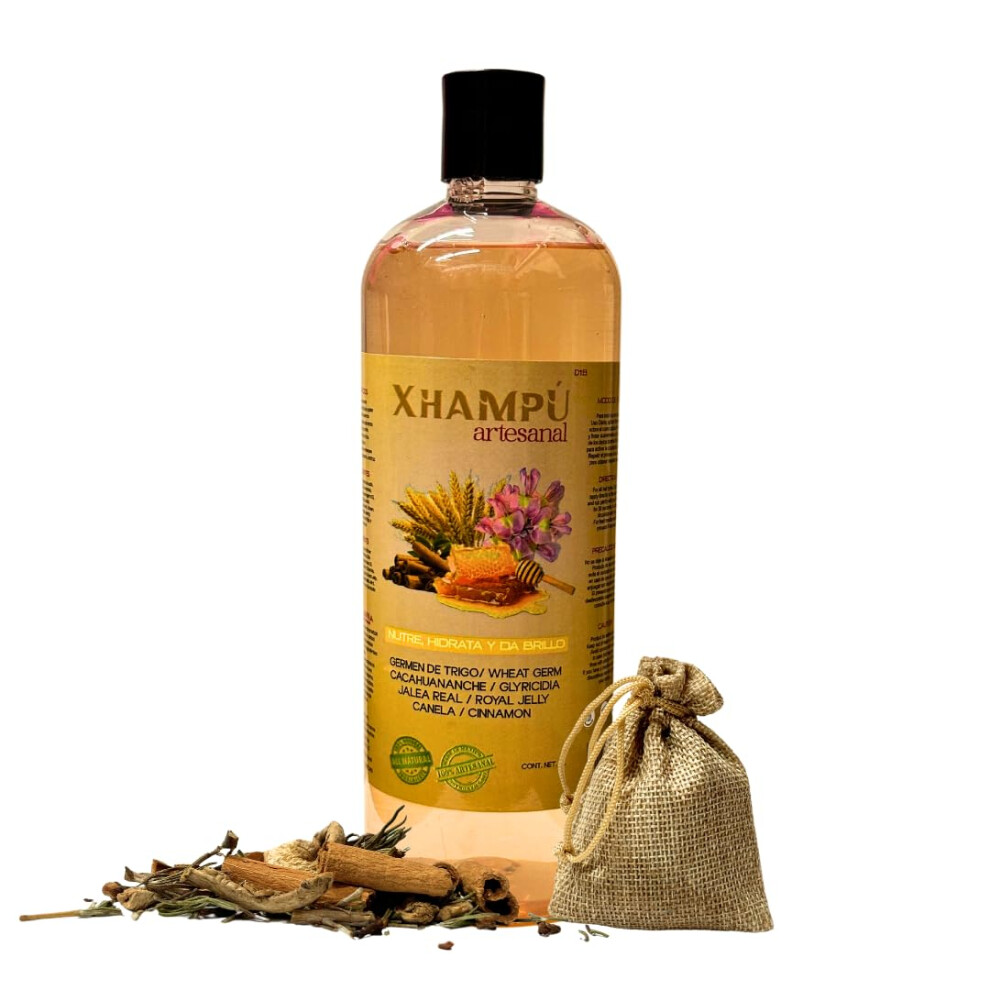 Alebrixes - Artisan Shampoo For Deeply Nourished Hair With Wheat Germ Glyricidia Royal Jelly & Cinnamon| Champu Artesanal Con Germen De Trigo Cacah