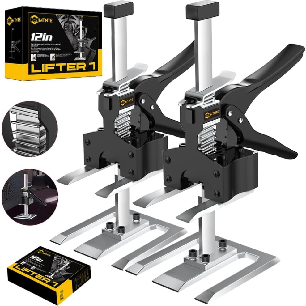 Mtnte Labor Saving Handle 12 In Lever Arm Lifter Drywall Lift for Wall Tile Locator Multi-Function Height Adjustment Lifting Device Door Panel Cabine