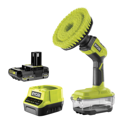 Ryobi Ryobi 18V ONE+ Compact Power Scrubber 2.0Ah Kit - R18CPS-120