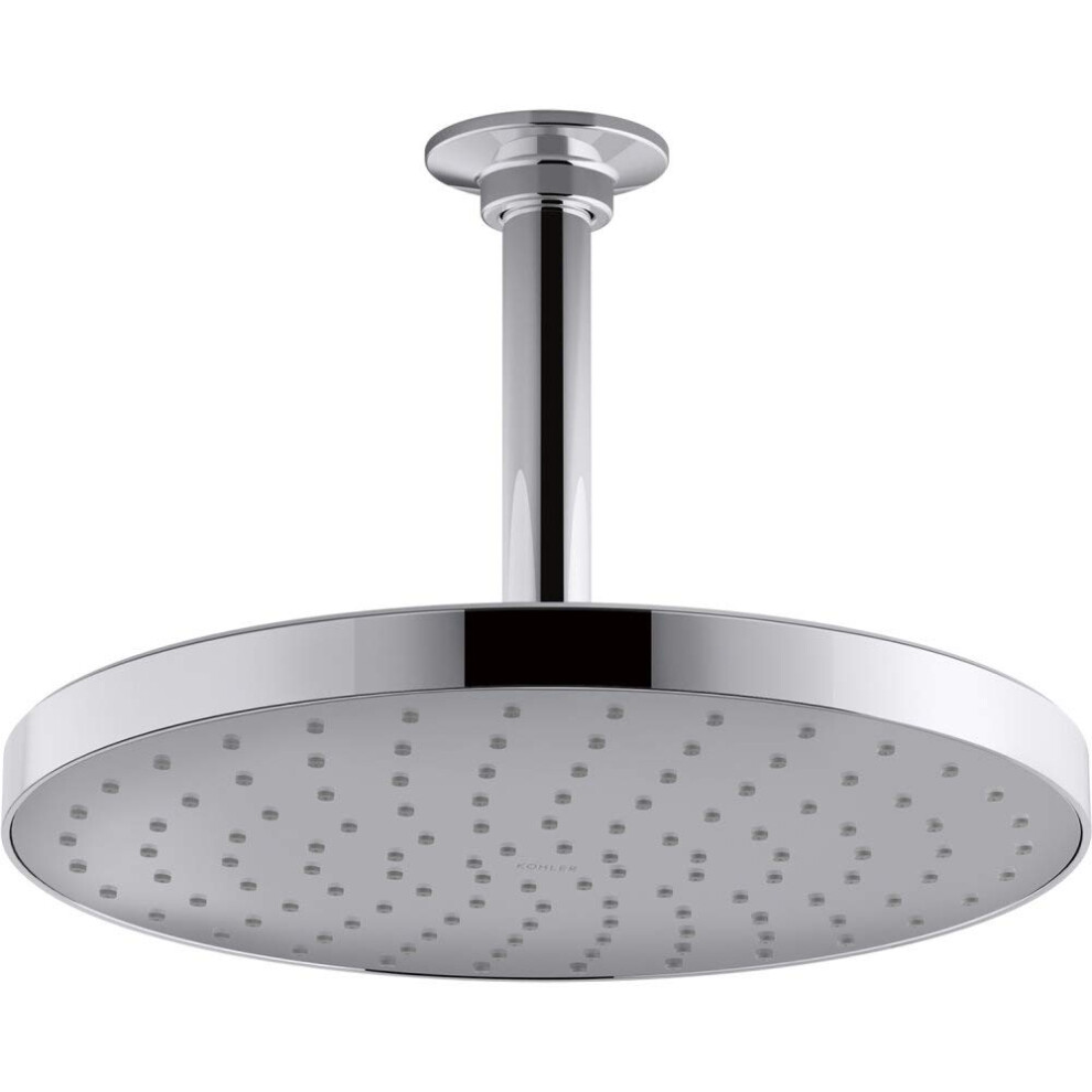 KOHLER 76465-G-CP Awaken 10 Inch Single-Function Rain Shower Head  10"""" Fixed Round Rainfall Showerhead  1.75 GPM  Polished Chrome-image-OPC-PGFPNKV-NEW