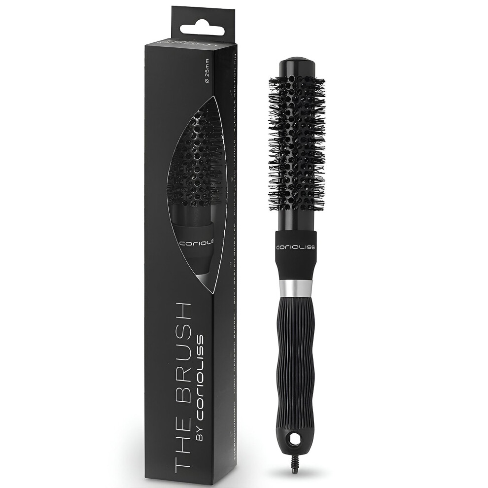 Corioliss | Hair Roller Brush for Women | Professional Hair Brush Ceramic | Ideal for Short Hair and Precise Work Styling 25 mm