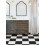 FloorPops x Chris Loves Julia 12 por 12 polegadas Lawrence Black Peel e Stick Floor Tiles FP5059 3