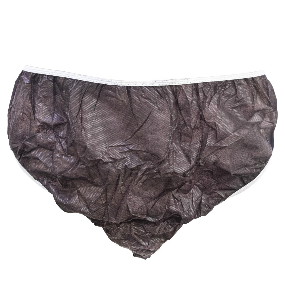 Elizia Brown Elitzia Disposable Underwear Underpants One Time Use Beauty Salon Spa Hotel Travel Convenient 50 Pcs Per Set Et004 ( Xl)