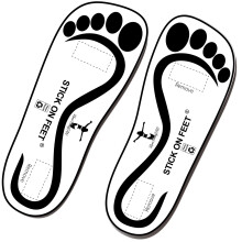 60Pairs(120Feets) Premium Disposable Spray Tanning Fee Stick On Sole Protector for Sunless Tanning
