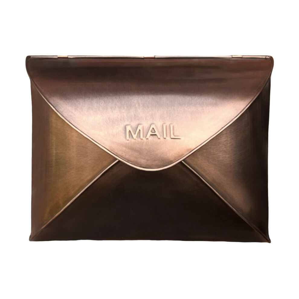 NACH Wall Mount Mailboxes for Outside  11 x 5 x 8.75 inch Copper Wall Mailboxes for Outside  Waterproof Mailboxes for Outside - Envelope Mailbox