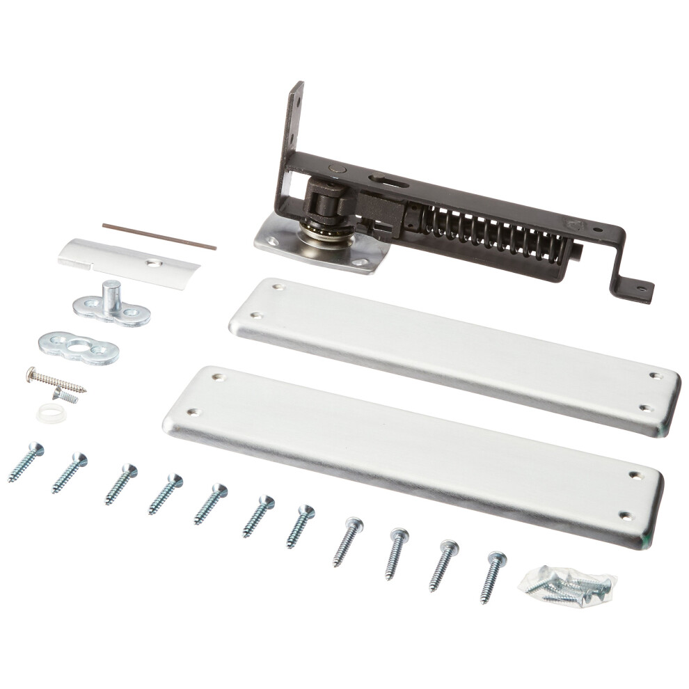 Deltana Dash95u26d Double Action Solid Brass Spring Hinge With Solid Brass Cover Plates 760923227402