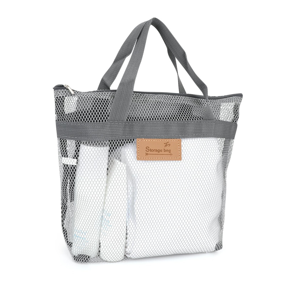 Rotema Beauty Supplies Strandtas Waterdichte Zandbestendige Tas Strandvakantie Essentials Dagelijkse Boodschappentas (2 Grijs) Groot-image