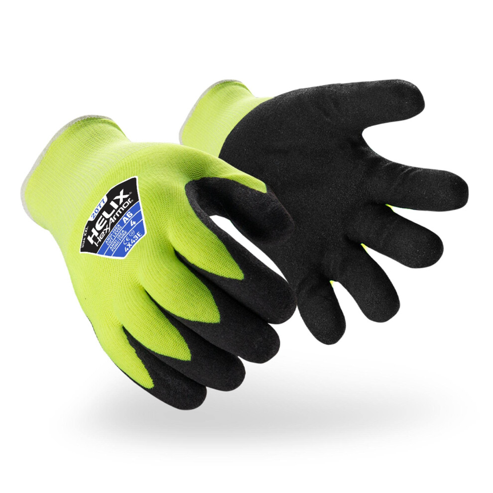 Photos - Safety Equipment HexArmor Cut-Resistant Puncture-Resistant Nitrile Palm Knit Work Gloves | Helix 2077 | 3X-Large 2077-XXXL (12) 